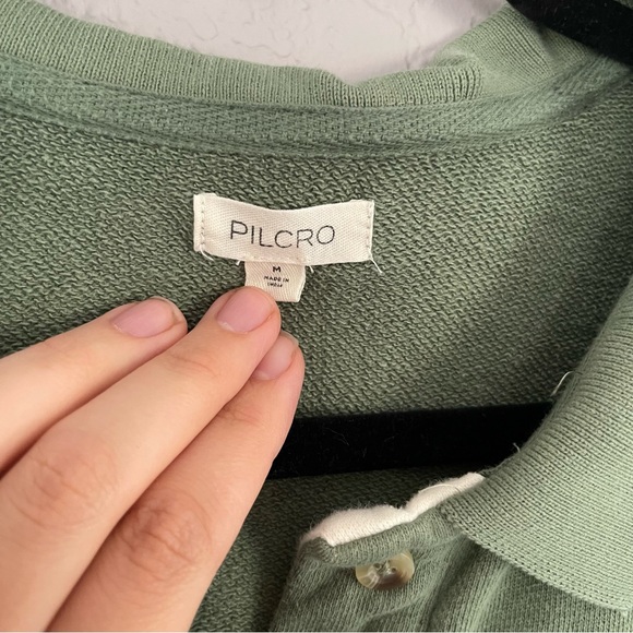 Pilcro The Niki Bubble Sweatshirt Colourblock Edition Green & White Size M - Picture 7 of 10